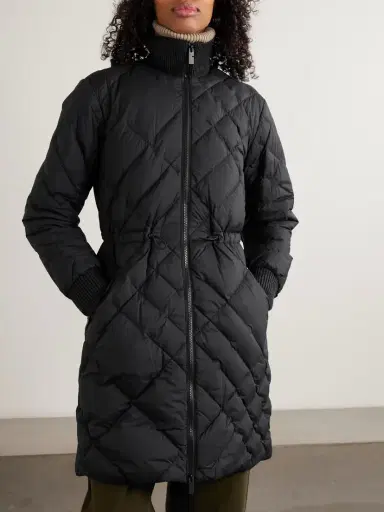 Burberry Appliquéd Leather-trimmed Padded Quilted Shell Down Jacket | Thumbnail 3 Burberry Appliquéd Leather-trimmed Padded Quilted Shell Down Jacket | Thumbnail 3