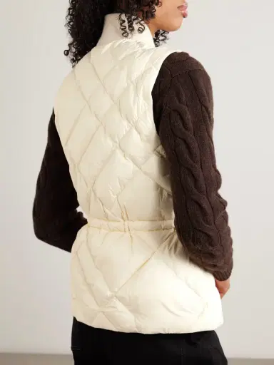 Burberry Appliquéd Leather-trimmed Padded Quilted Shell Down Vest | Thumbnail 4 Burberry Appliquéd Leather-trimmed Padded Quilted Shell Down Vest | Thumbnail 4