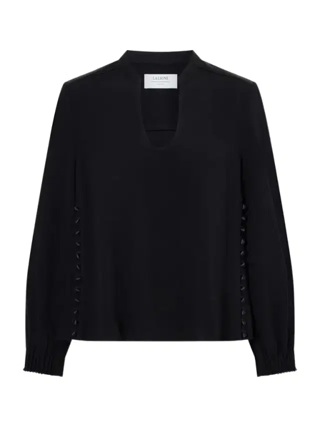 Francine Button-detailed Crepe Blouse Francine Button-detailed Crepe Blouse