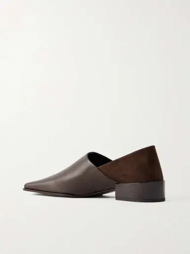 Alaïa Leather And Nubuck Loafers | Thumbnail 3 Alaïa Leather And Nubuck Loafers | Thumbnail 3