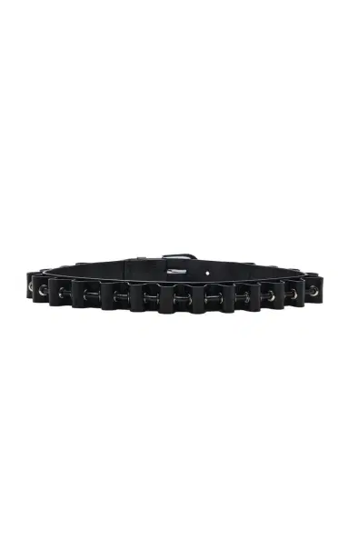 Brandon Maxwell The Steele Eyelet Ruffled Belt | Thumbnail 2 Brandon Maxwell The Steele Eyelet Ruffled Belt | Thumbnail 2