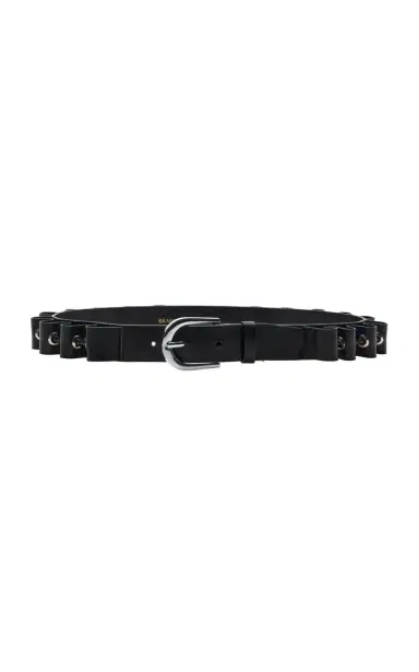 Brandon Maxwell The Steele Eyelet Ruffled Belt | Thumbnail 3 Brandon Maxwell The Steele Eyelet Ruffled Belt | Thumbnail 3