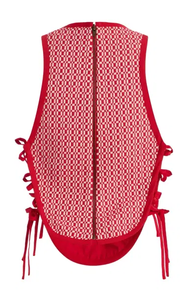 Rosie Assoulin Shield Jacquard Tie Top | Thumbnail 5 Rosie Assoulin Shield Jacquard Tie Top | Thumbnail 5