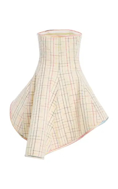 Rosie Assoulin Tilt -Whirl Checked Silk Top | Thumbnail 5 Rosie Assoulin Tilt -Whirl Checked Silk Top | Thumbnail 5