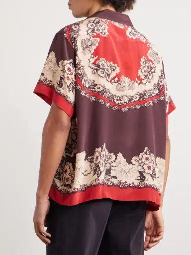 BODE Storybook Camp-Collar Printed Silk Shirt - Men | Thumbnail 3 BODE Storybook Camp-Collar Printed Silk Shirt - Men | Thumbnail 3