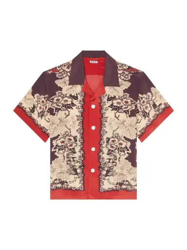 BODE Storybook Camp-Collar Printed Silk Shirt - Men | Thumbnail 1 BODE Storybook Camp-Collar Printed Silk Shirt - Men | Thumbnail 1