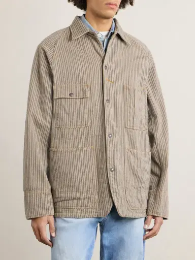 KAPITAL Pinstriped Cotton-Blend Twill Jacket - Men | Thumbnail 3 KAPITAL Pinstriped Cotton-Blend Twill Jacket - Men | Thumbnail 3