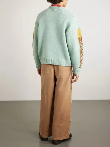 KAPITAL Peckish Totem Pole Intarsia Wool Sweater - Men | Thumbnail 4 KAPITAL Peckish Totem Pole Intarsia Wool Sweater - Men | Thumbnail 4