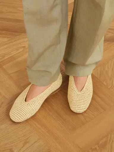 Bottega Veneta Rosa Intrecciato Leather Ballet Flats | Thumbnail 2 Bottega Veneta Rosa Intrecciato Leather Ballet Flats | Thumbnail 2