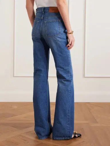 Chloé Embellished High-rise Straight-leg Organic Jeans | Thumbnail 4 Chloé Embellished High-rise Straight-leg Organic Jeans | Thumbnail 4