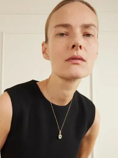 David Yurman 18-karat Gold, Diamond And Emerald Pendant | Thumbnail 2 David Yurman 18-karat Gold, Diamond And Emerald Pendant | Thumbnail 2