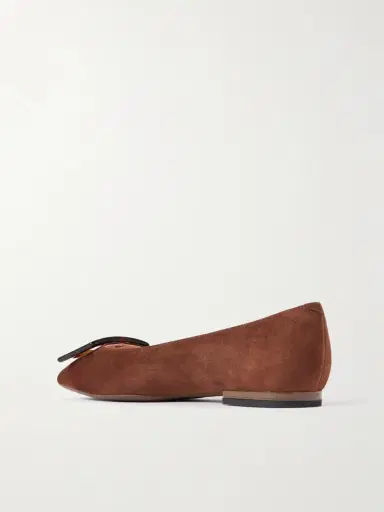 Roger Vivier Gommettine Buckled Suede Ballet Flats | Thumbnail 3 Roger Vivier Gommettine Buckled Suede Ballet Flats | Thumbnail 3