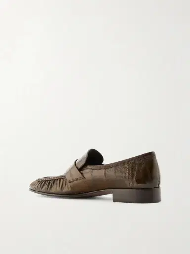 The Row Paneled Glossed-eel Loafers | Thumbnail 3 The Row Paneled Glossed-eel Loafers | Thumbnail 3