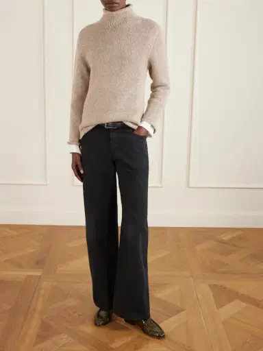 The Row Paneled Glossed-eel Loafers | Thumbnail 4 The Row Paneled Glossed-eel Loafers | Thumbnail 4
