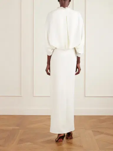 Simkhai Annette Cape-effect Crystal-embellished Crepe Gown | Thumbnail 3 Simkhai Annette Cape-effect Crystal-embellished Crepe Gown | Thumbnail 3
