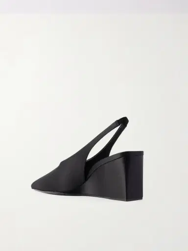 Alaïa Cube 75 Satin Slingback Wedge Pumps | Thumbnail 3 Alaïa Cube 75 Satin Slingback Wedge Pumps | Thumbnail 3
