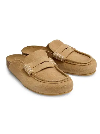 JW Anderson Women's Suede Penny Mules - Mustard - Size 11 | Thumbnail 2 JW Anderson Women's Suede Penny Mules - Mustard - Size 11 | Thumbnail 2