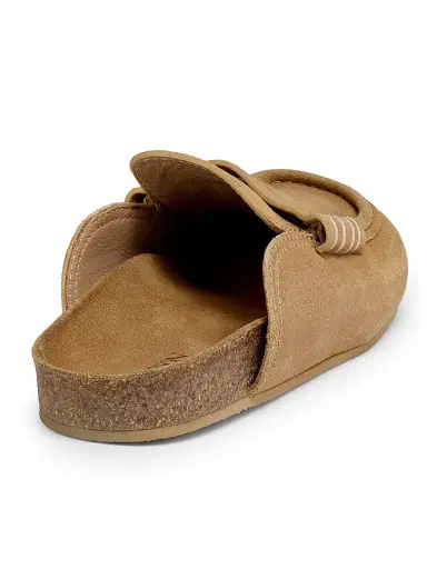 JW Anderson Women's Suede Penny Mules - Mustard - Size 11 | Thumbnail 3 JW Anderson Women's Suede Penny Mules - Mustard - Size 11 | Thumbnail 3