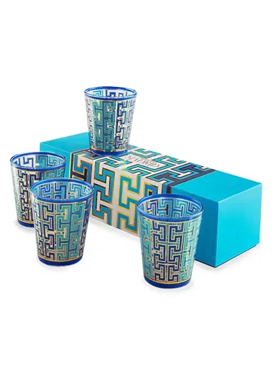 Jonathan Adler Madrid 4-Piece Glass Set - Blue | Thumbnail 2 Jonathan Adler Madrid 4-Piece Glass Set - Blue | Thumbnail 2