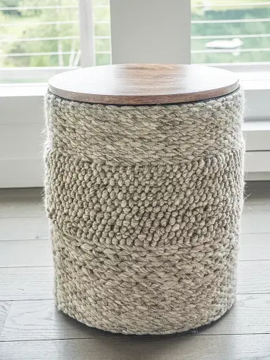 Anaya Handwoven Textured Storage Side Table | Thumbnail 3 Anaya Handwoven Textured Storage Side Table | Thumbnail 3