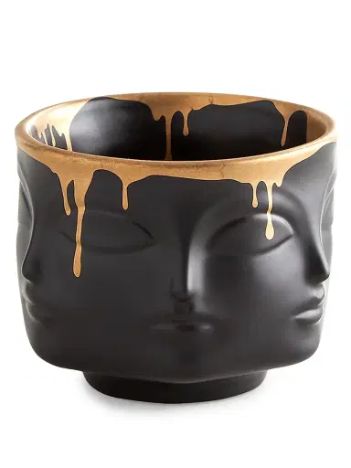 Jonathan Adler Gilded Dora Maar Vessel - Black Gold | Thumbnail 3 Jonathan Adler Gilded Dora Maar Vessel - Black Gold | Thumbnail 3