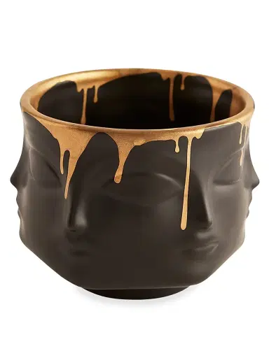 Jonathan Adler Gilded Dora Maar Vessel - Black Gold | Thumbnail 1 Jonathan Adler Gilded Dora Maar Vessel - Black Gold | Thumbnail 1