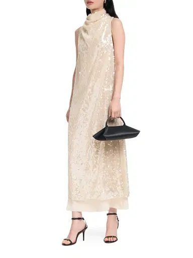 Altuzarra Women's Noor Sequined Draped Cocktail Dress | Thumbnail 2 Altuzarra Women's Noor Sequined Draped Cocktail Dress | Thumbnail 2
