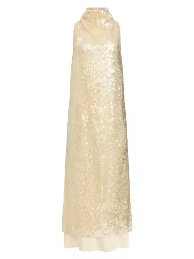 Altuzarra Women's Noor Sequined Draped Cocktail Dress | Thumbnail 1 Altuzarra Women's Noor Sequined Draped Cocktail Dress | Thumbnail 1