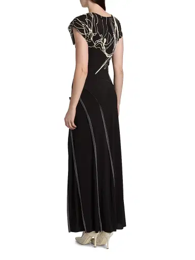 Jason Wu Collection Women's Scribble Floral Print Jersey Gown | Thumbnail 5 Jason Wu Collection Women's Scribble Floral Print Jersey Gown | Thumbnail 5