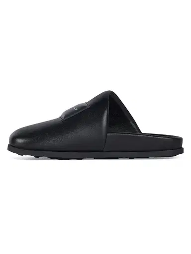 Givenchy Women's Label Flat Mules in Nappa Leather - Black - Size 11 | Thumbnail 3 Givenchy Women's Label Flat Mules in Nappa Leather - Black - Size 11 | Thumbnail 3