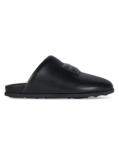 Givenchy Women's Label Flat Mules in Nappa Leather - Black - Size 11 | Thumbnail 1 Givenchy Women's Label Flat Mules in Nappa Leather - Black - Size 11 | Thumbnail 1