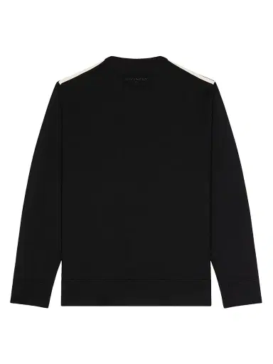 Givenchy Men's Sweater in Wool with Gros Grain Details - Black | Thumbnail 2 Givenchy Men's Sweater in Wool with Gros Grain Details - Black | Thumbnail 2