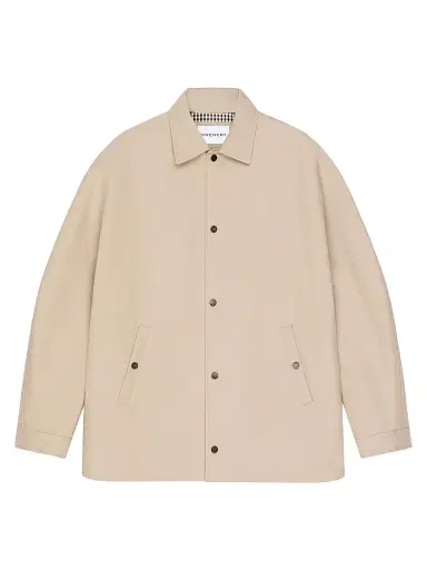 Givenchy Men's Couture Seam Jacket in Cotton with Paris Patch - Beige | Thumbnail 1 Givenchy Men's Couture Seam Jacket in Cotton with Paris Patch - Beige | Thumbnail 1