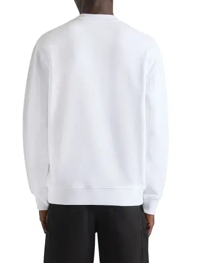 Givenchy Men's Sweatshirt in Fleece with Surrealism Print - White | Thumbnail 4 Givenchy Men's Sweatshirt in Fleece with Surrealism Print - White | Thumbnail 4