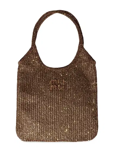 Miu Miu Women's Ivy Sequin Mesh Shoulder Bag | Thumbnail 1 Miu Miu Women's Ivy Sequin Mesh Shoulder Bag | Thumbnail 1