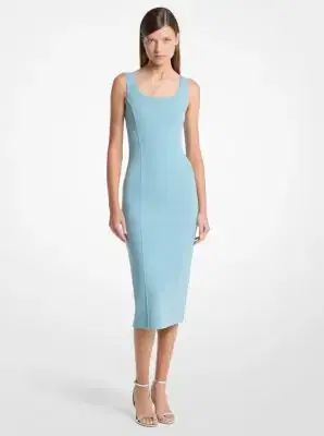 Michael Kors Collection Double Faced Stretch Wool Crepe Scoopneck Sheath Dress | Thumbnail 3 Michael Kors Collection Double Faced Stretch Wool Crepe Scoopneck Sheath Dress | Thumbnail 3