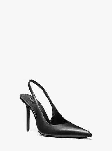 Michael Kors Collection Reece Leather Slingback Pump in Black | Thumbnail 6 Michael Kors Collection Reece Leather Slingback Pump in Black | Thumbnail 6