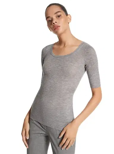 Michael Kors Collection Cashmere Three-Quarter Sleeve Sweater | Thumbnail 1 Michael Kors Collection Cashmere Three-Quarter Sleeve Sweater | Thumbnail 1