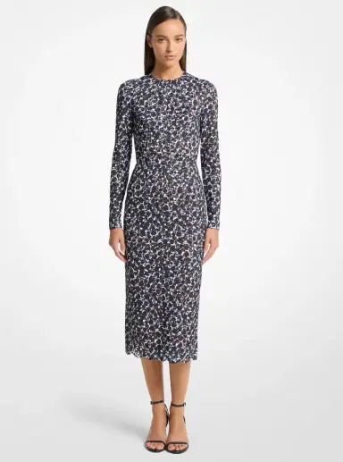 Michael Kors Collection Shadow Floral Lace Sheath Dress | Thumbnail 6 Michael Kors Collection Shadow Floral Lace Sheath Dress | Thumbnail 6