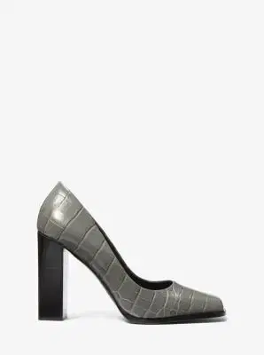 Michael Kors Collection Jeanne Crocodile Embossed Leather Pump | Thumbnail 5 Michael Kors Collection Jeanne Crocodile Embossed Leather Pump | Thumbnail 5
