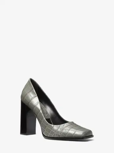 Michael Kors Collection Jeanne Crocodile Embossed Leather Pump | Thumbnail 6 Michael Kors Collection Jeanne Crocodile Embossed Leather Pump | Thumbnail 6