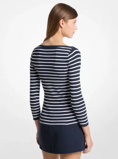 Michael Kors Collection Striped Boatneck Top | Thumbnail 5 Michael Kors Collection Striped Boatneck Top | Thumbnail 5