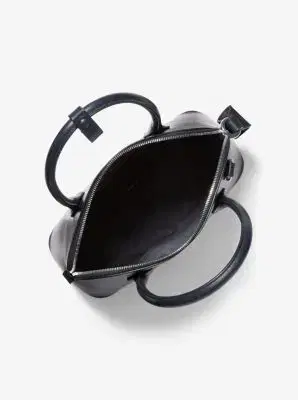 Michael Kors Collection Kaitlin Medium Leather Dome Satchel | Thumbnail 3 Michael Kors Collection Kaitlin Medium Leather Dome Satchel | Thumbnail 3