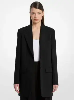 Michael Kors Collection Wool Serge Boyfriend Blazer | Thumbnail 2 Michael Kors Collection Wool Serge Boyfriend Blazer | Thumbnail 2