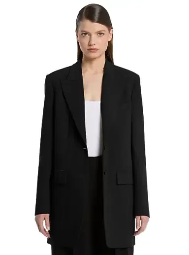 Michael Kors Collection Wool Serge Boyfriend Blazer | Thumbnail 1 Michael Kors Collection Wool Serge Boyfriend Blazer | Thumbnail 1