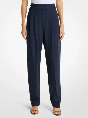 Michael Kors Collection Chase Wool Serge Tapered Trousers | Thumbnail 3 Michael Kors Collection Chase Wool Serge Tapered Trousers | Thumbnail 3