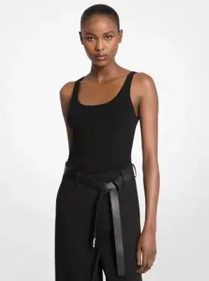 Michael Kors Collection Stretch Cashmere Bodysuit | Thumbnail 4 Michael Kors Collection Stretch Cashmere Bodysuit | Thumbnail 4