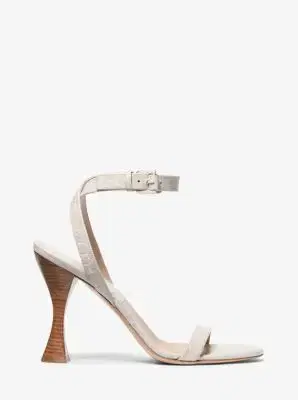 Michael Kors Collection Bianca Crocodile Embossed Leather Sandal | Thumbnail 3 Michael Kors Collection Bianca Crocodile Embossed Leather Sandal | Thumbnail 3