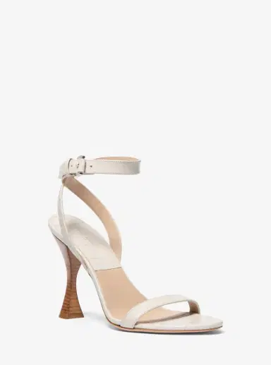 Michael Kors Collection Bianca Crocodile Embossed Leather Sandal | Thumbnail 6 Michael Kors Collection Bianca Crocodile Embossed Leather Sandal | Thumbnail 6