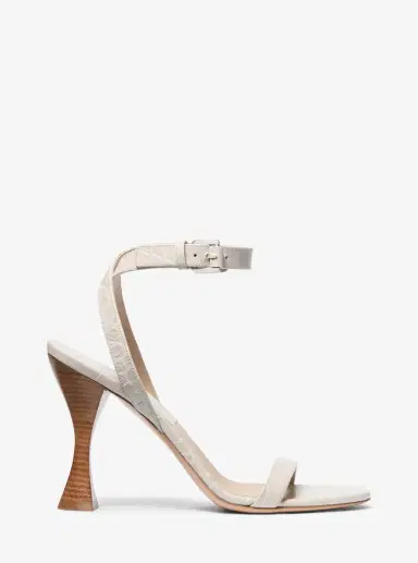 Michael Kors Collection Bianca Crocodile Embossed Leather Sandal | Thumbnail 8 Michael Kors Collection Bianca Crocodile Embossed Leather Sandal | Thumbnail 8